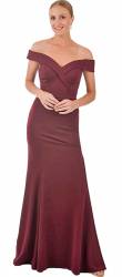 Clarise Bardot Mermaid Fitted Gown
